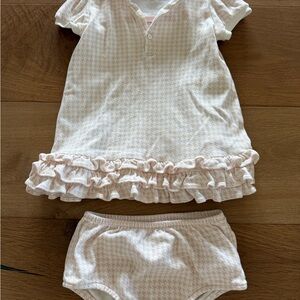 Ralph Lauren Kids' Cream Ruffle Dress Set